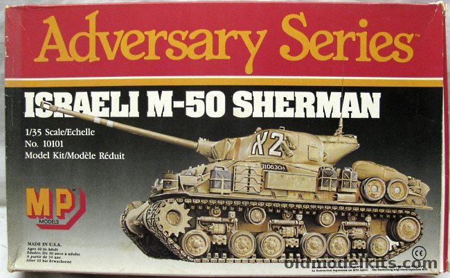 MP Models 1/35 Israeli M-50 Sherman - Israel IDF 1960s Forward / Lebanese Christian Arab Militia 1980s, 10101 plastic model kit